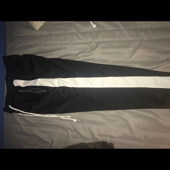 Black and white track pants - Picture 1 of 3